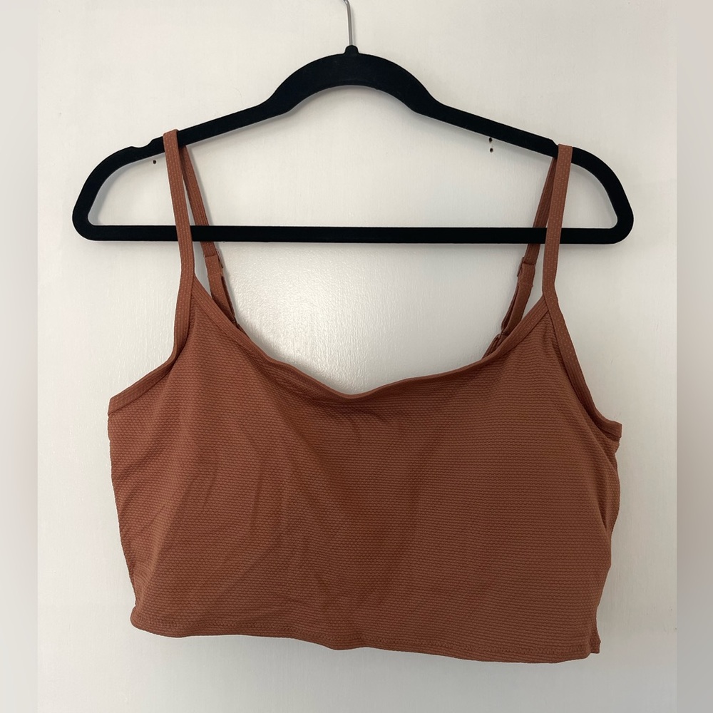 Aerie Brown Bathing suit Top